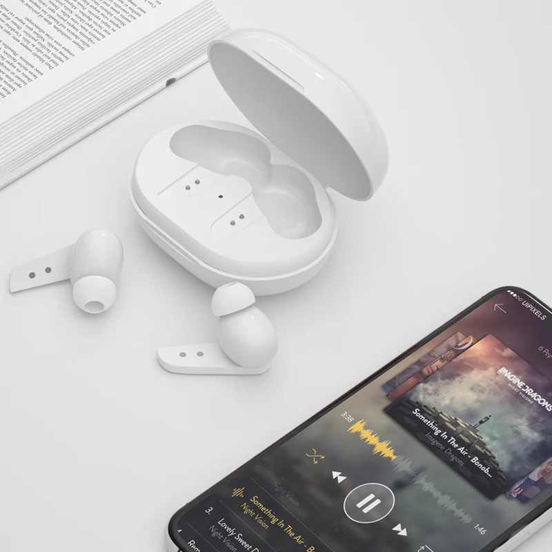 

TWS Mini Wireless Earphones IPX7 Waterproof Stereo Earbuds Sports Stereo Noise Cancelling Headphones Bluetooth 5.0 Hi-Fi Sound