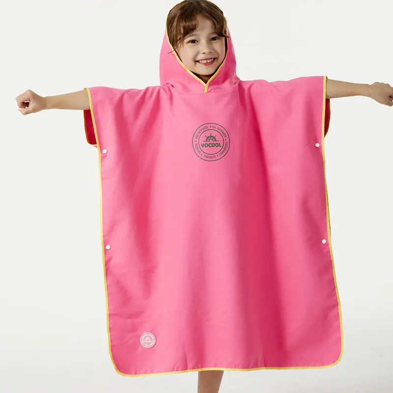 Beach Microfiber Changing Robe Poncho Surf Towel Swimming Be