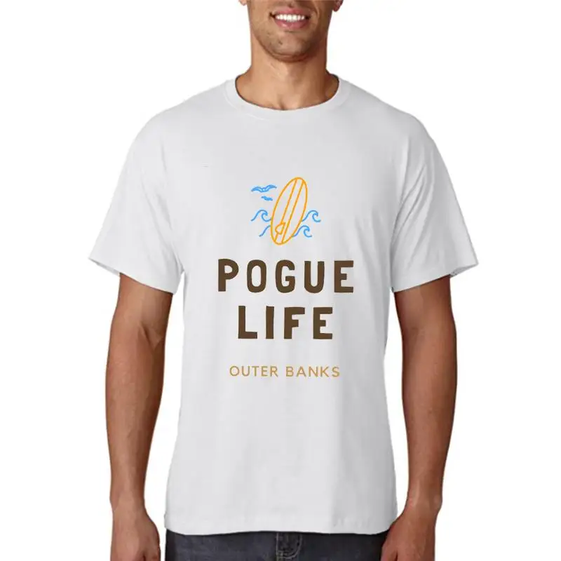

Футболка с внешним банком, футболка с надписью Pogue Life, Северная Каролина, футболки с внешним банком для ТВ-сериала, летняя футболка унисекс для отпуска, футболки для серфинга, топы