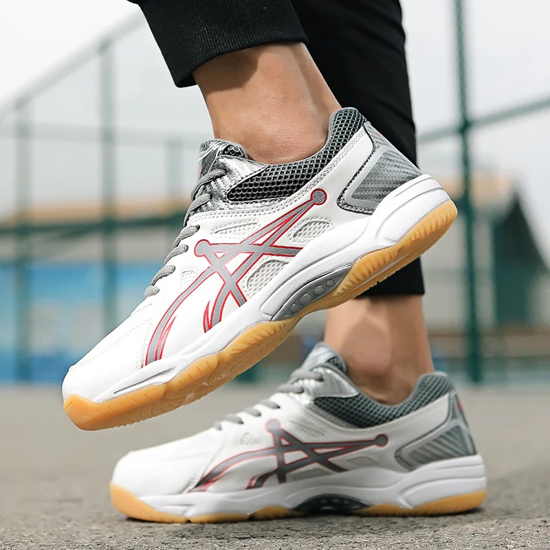 Professional Breathable Men's Badminton Sneakers Anit-slip Table Tennis Shoes For Men Anti-shock Women Volleyball Sports Shoes