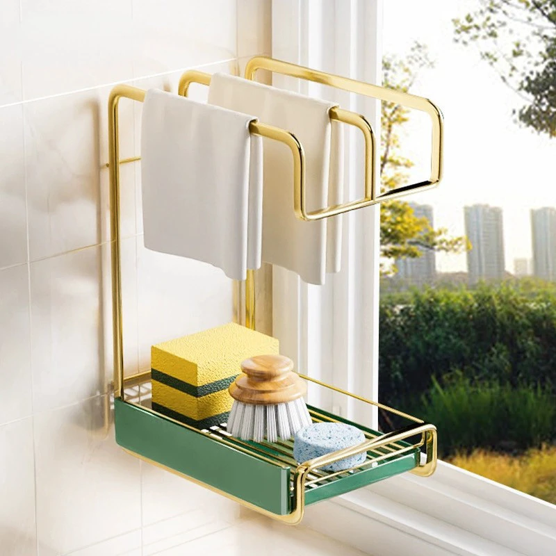 

Kitchen Rag Drain Rack Kitchen Utensils Sink Storage Rack Household Goods Sink Holder Kitchen Accessories