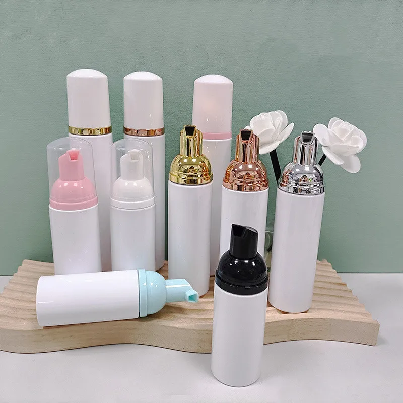 

24pcs 30/60/80/100ml Foaming Soap Bottle Empty Plastic Mousse Facial Cleanser Pump Bottle Refillable Lotion shampoo Dispenser