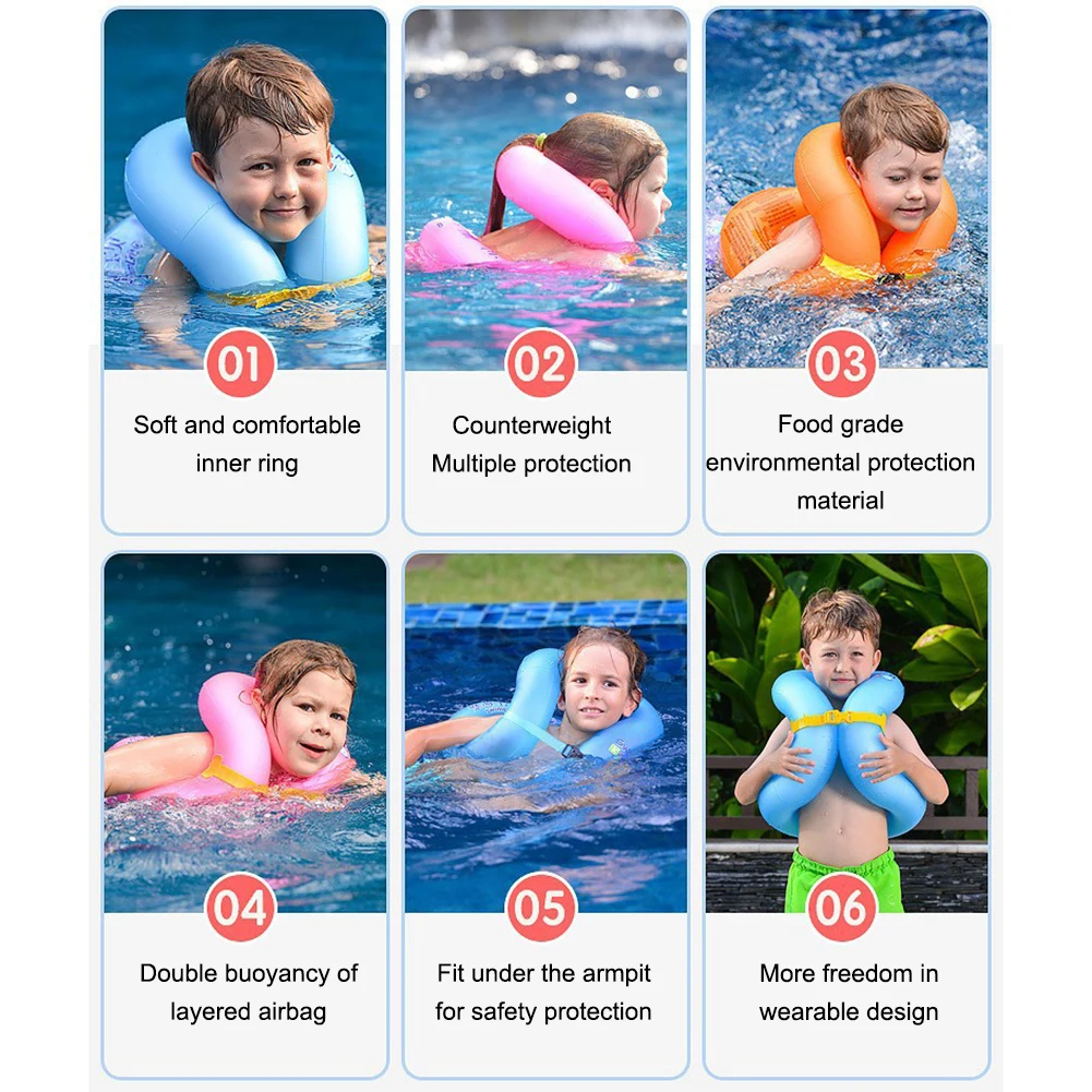 

Swimming Laps Inflatable Floating Swim Arm Rings for Kids Adults Water Pool Toys