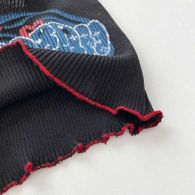 Женские милые топы с принтом на бретельках Милые Пляжные бандажные Топы в форме