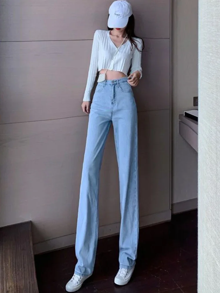 Джинсы женские с бандажным дизайном уличная одежда свободные стильные джинсовые