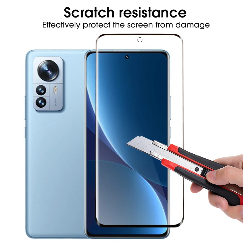 for xiaomi 12 12pro 12x curved tempered glass screen protector anti scratch front glasses protective film for xiaomi 12 series free global shipping