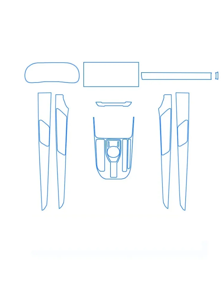 

Прозрачная пленка из ТПУ для Haval Jolion 2020-2024, защитная наклейка для салона автомобиля, центральное управление, дверная навигационная панель, аксессуары