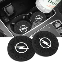 2pcs car non slip cup pad water cup coaster drink bottle holder mat accessories for opel astra h g mokka zafira corsa vectra c d