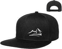 snapback hats for men adjustable flat bill hat mountain black baseball cap trucker dad fitted hat gift for men women