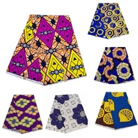 dashiki wax african fabrics printed batik spring polyester 6 yards patchwork sewing bazin riche womens draped top skirt set