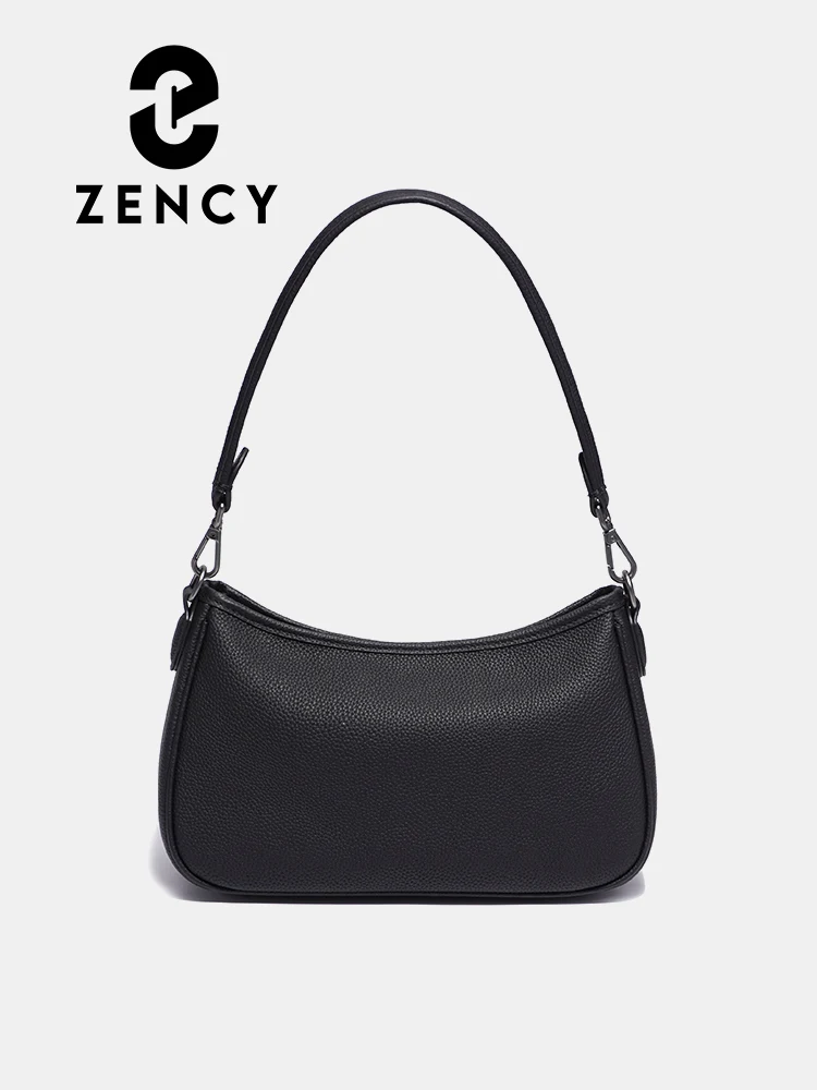 Zency Women's Genuine Leather Shoulder Bag Retro Classic High Quality Handbag Female Winter Underarm Bags Luxury Lady Crossbody