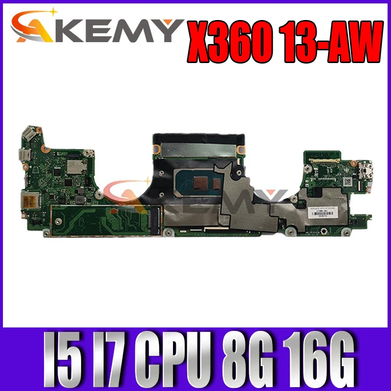 

Материнская плата DA0X3AMBAG0 для ноутбука HP Spectre X360 13-AW 13-AW0013DX, материнская плата для ноутбука с искусственной строкой 8 ГБ 16 ГБ ОЗУ