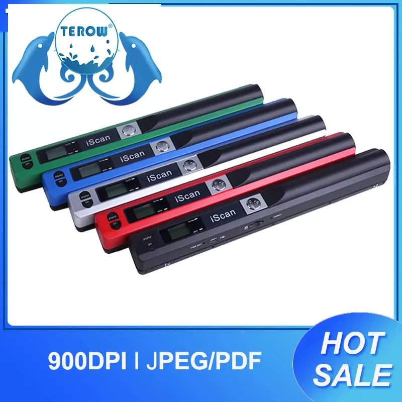 

NEW2023 iScan Portable New Creative Handheld Mobile Portable Document Scanner 900DPI Type-c LCD Display Support JPG/PDF Format S