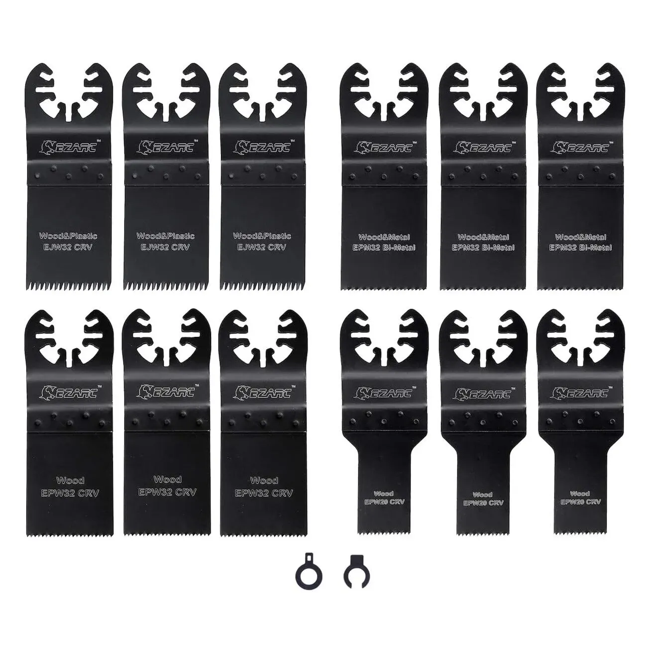

Осциллирующие многоинструментные лезвия для пилы EZARC, 12 шт.
