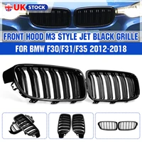 1 pair front kidney grille grills gloss black for bmw f30 f31 f35 320i 328i 335i 2012 2013 2014 2015 2016 2017 car racing grills