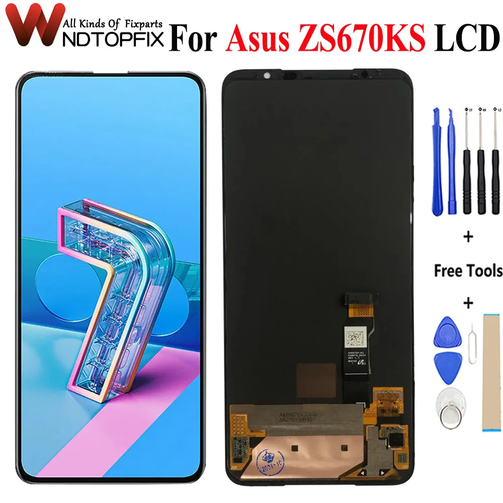 ЖК-дисплей 6 67 дюйма для Asus Zenfone 7 ZS670KS дигитайзер сенсорного экрана в сборе