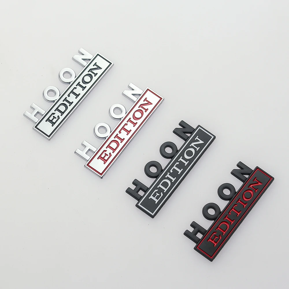 Фото Эмблема автомобиля Hoon Edition, 3D-значок из цинкового сплава, самоклеящаяся наклейка на капот, крыло, багажник, дверь, бампер, внешнее украшение кузова. №5