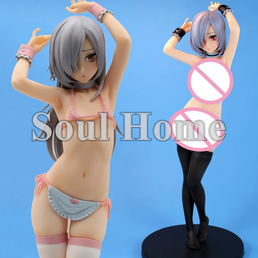 

24CM Anime Q-six Akeiro Kaikitan Velvet 1/7 Long Hair Ver Sexy Girl PVC Action Figures Hentai Collection Model Doll Toys Gift