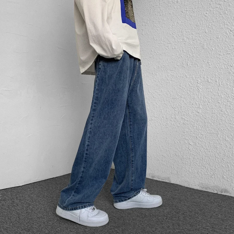 Spot Explosion Models！2022New Retro Lazy Draping Jeans Loose Slimming Wide Leg Pants XN70 P45Control58