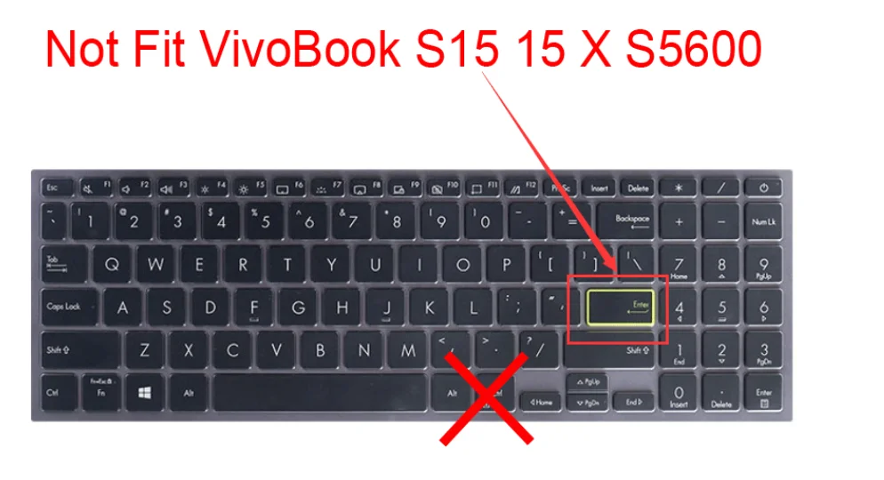 Силиконовый защитный чехол для клавиатуры 15 6 дюйма ASUS VivoBook X515MA X515EP X515JP X515JF X515J X515