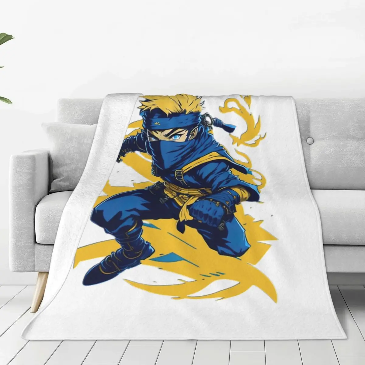 Тень S объятия-Аниме ниндзя искусство Эфирное одеяло покрывало на кровать