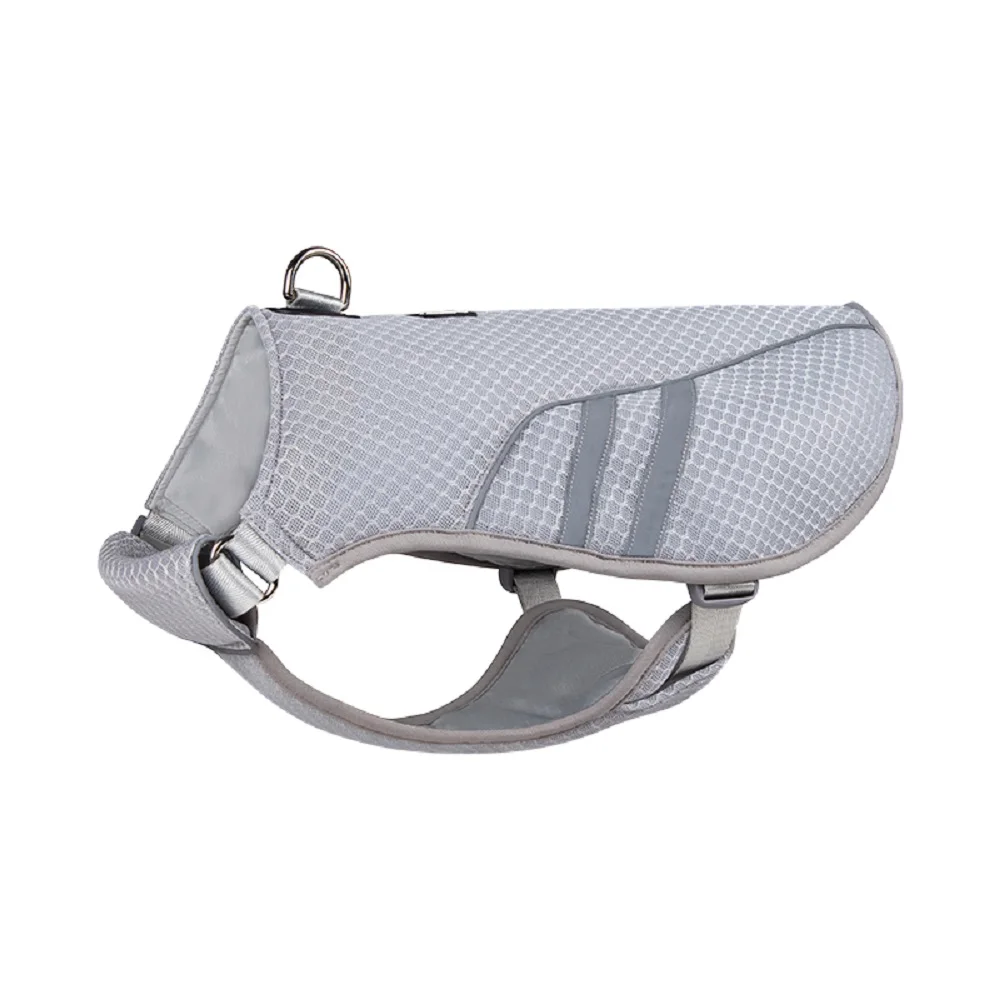 

Summer Cooling Breathable Dog Harness Reflective Lightweight Chest Strap Mesh Vest Sultry Weather to Prevent Heat Stroke in Dogs