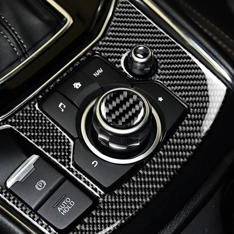

Car Multimedia Button Decorative Cover Sticker Center Console Knob Trim For Mazda 3 6 CX-5 CX-8 CX-9 2022 2021 2020