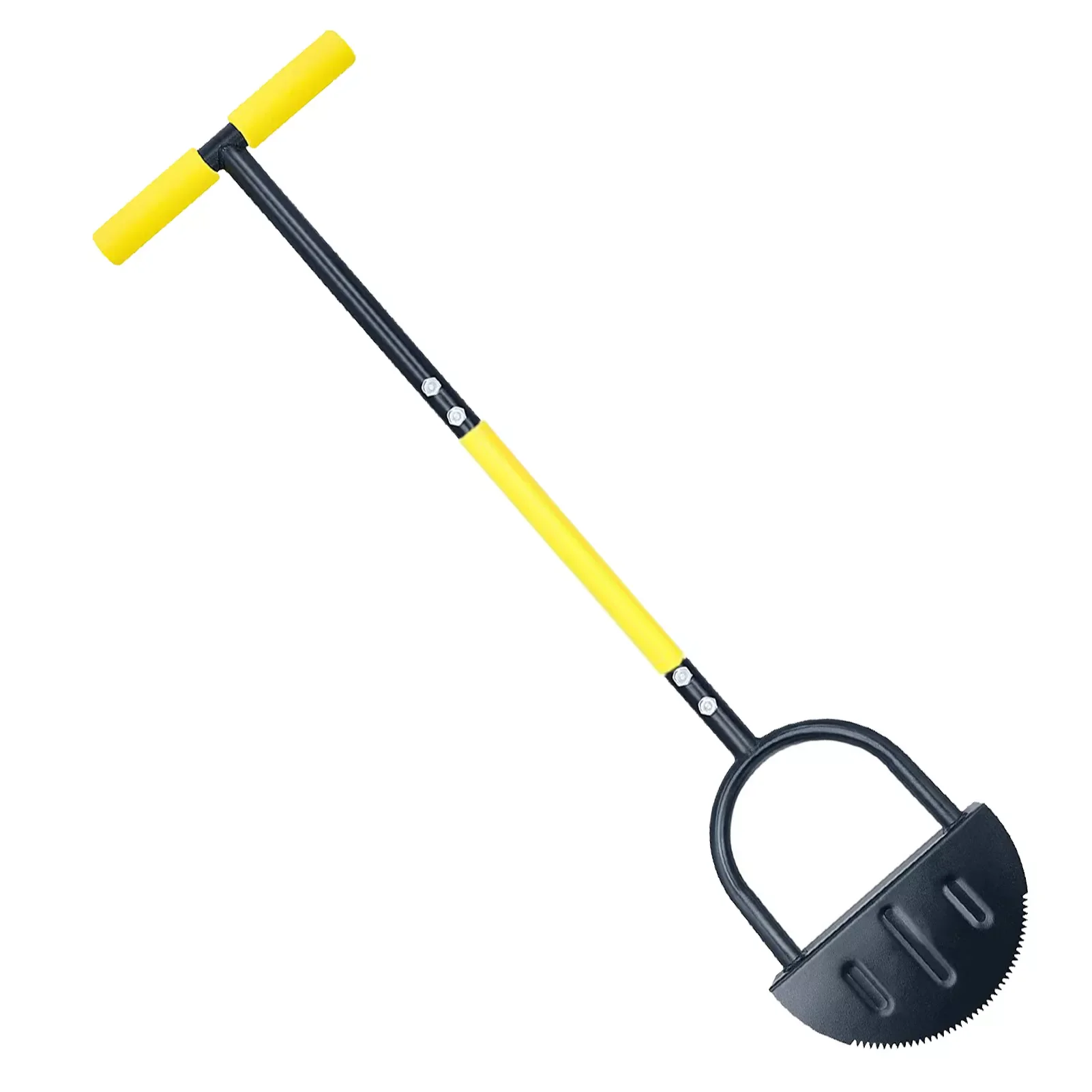 

Serrated Edger Lawn Tool Half Moon Edger Handheld Saw-Tooth Garden Edger With Steel Blade Long Handle Grass Saw Cutter For Court