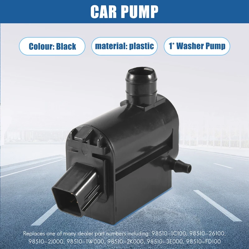 Двухходовой насос для мойки ветрового стекла HYUNDAI I20 I40 Tucson Elantra Santa Fe OE 98510-26100