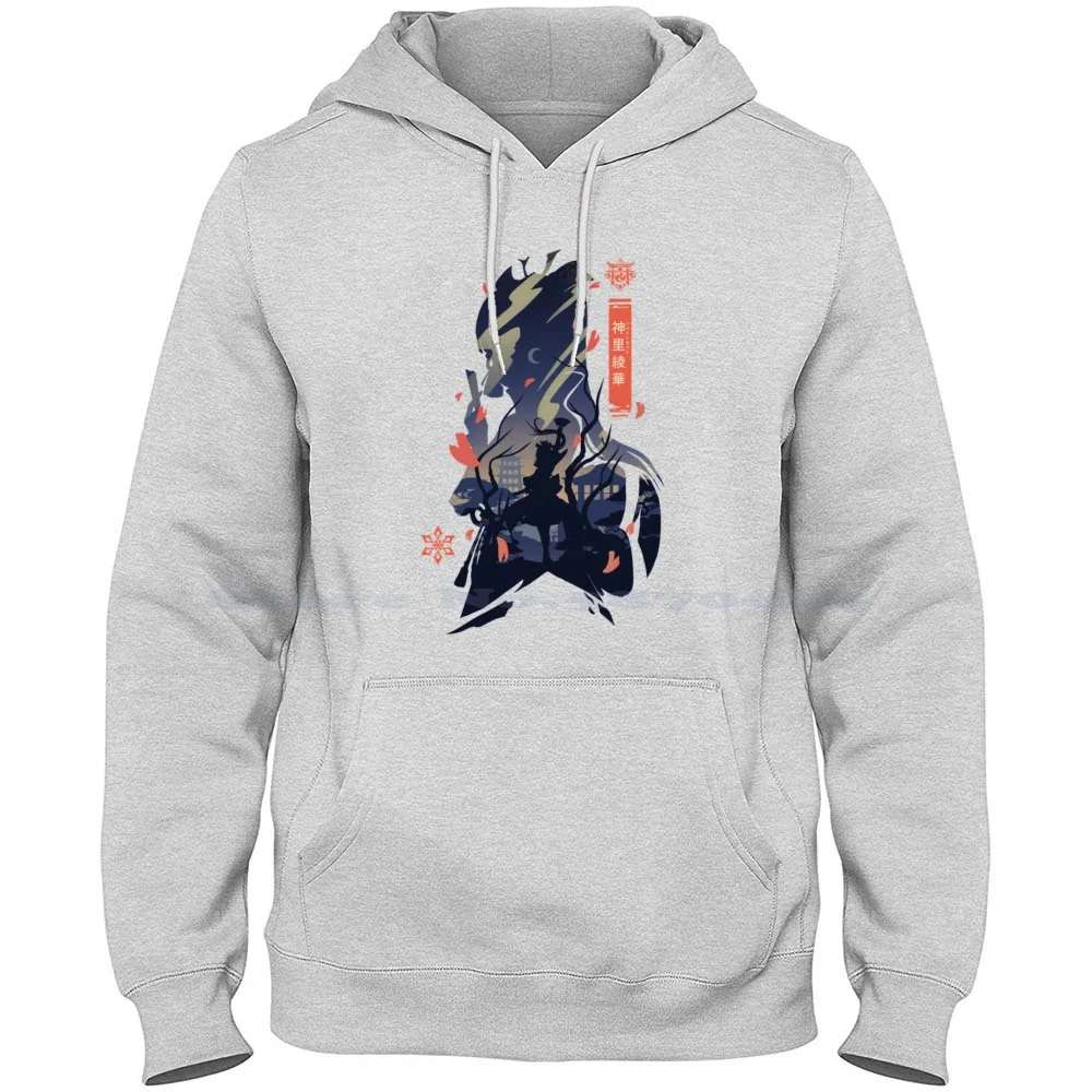 Ayaka Kamisato-Genshin Impact | Perfect Gift 100% Cotton Hoodie T Shirt Paimon Genshin Game Diluc Xiao