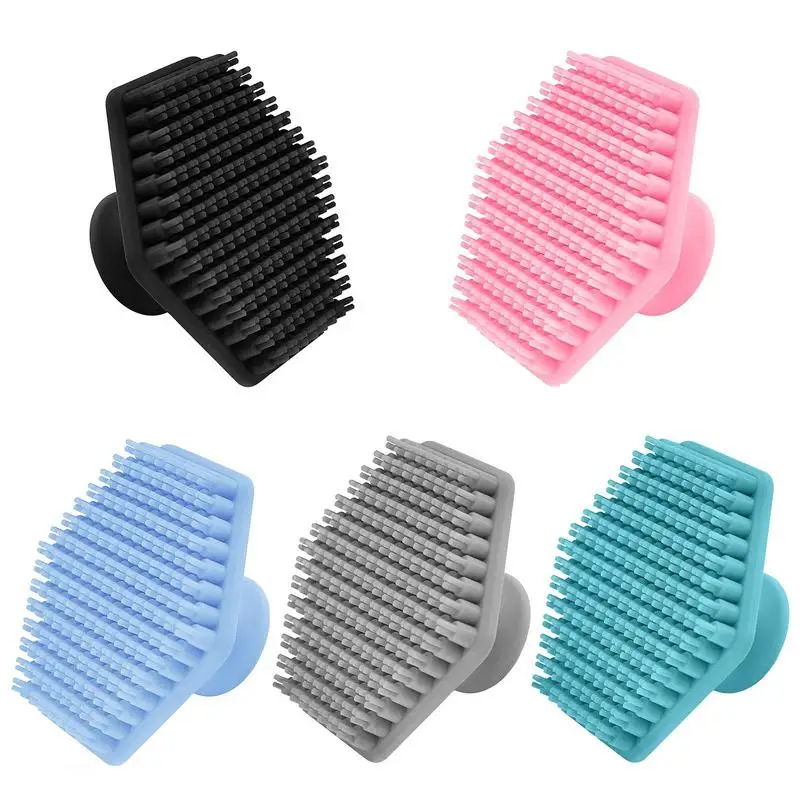 

Silicone Face Cleansing Brush Facial Deep Pore Skin Care Scrub Cleanser Face Scrubber With Handle Deep Face Cleaning Exfoliator