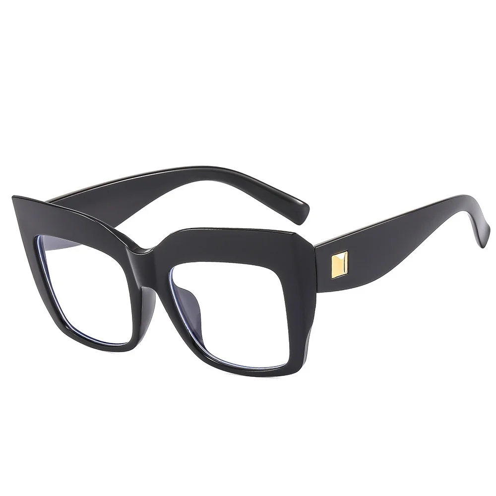 Большие квадратные очки искусственные кошачий глаз с защитой от синего света