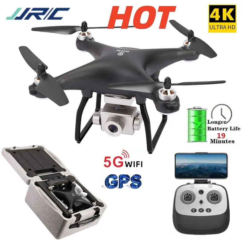 

Drone 5G JJRC X13 UAV 500Meters 4k Gps Professional FPV HD Wide Angle Camera Adjustable Brushless Motor RC Four Axis Aircraft