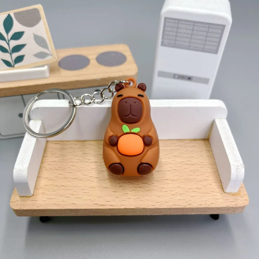 Аксессуары для сумок ПВХ капибара брелок ключей умный водонепроницаемый с