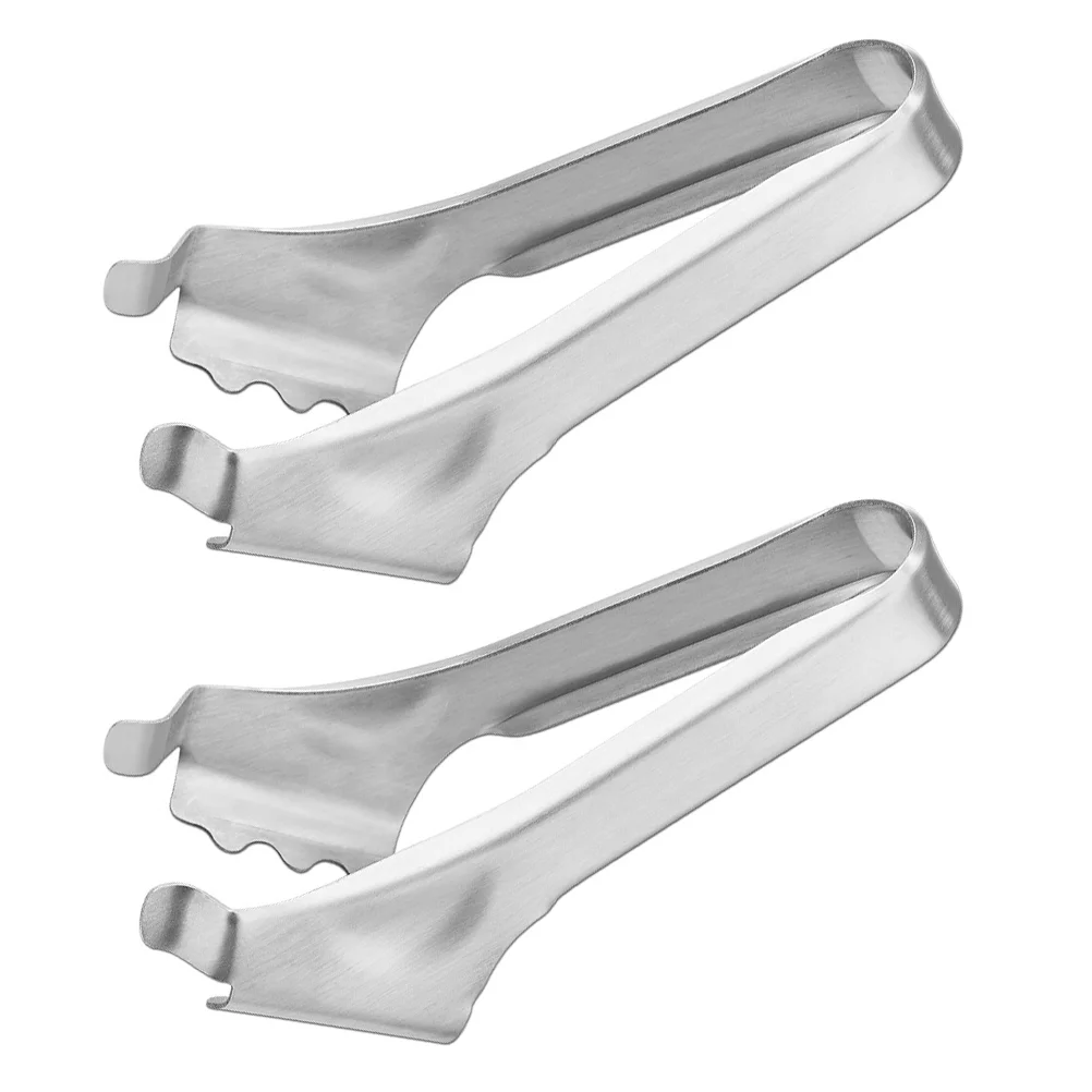 

2pcs BBQ Clip Stainless Steel Food Clamp Kitchen Meat Clamp Kitchen Bread Tong