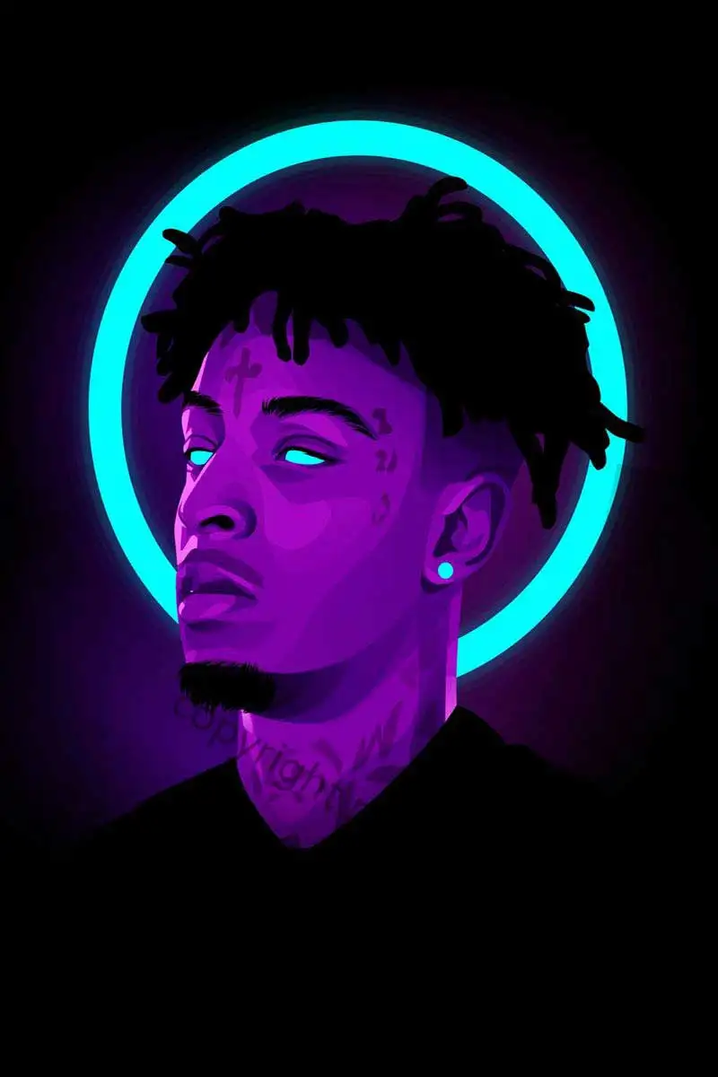 

21 savage неоновый винтажный металлический знак оловянные таблички Декор на стену Ретро неоновая вывеска для дома клуба мужская пещера кафе па...