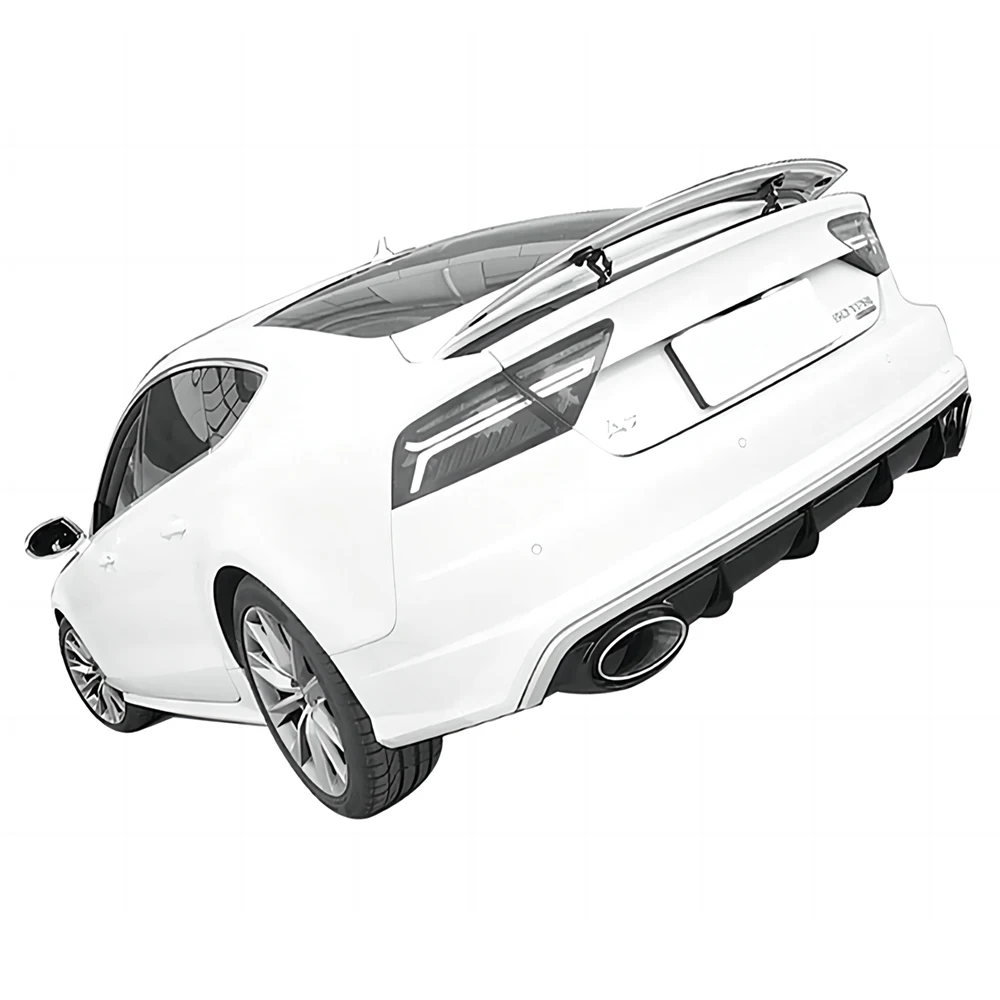 Полный комплект кузова в стиле RS7 для Audi A7 16-19 передний бампер с решеткой задний