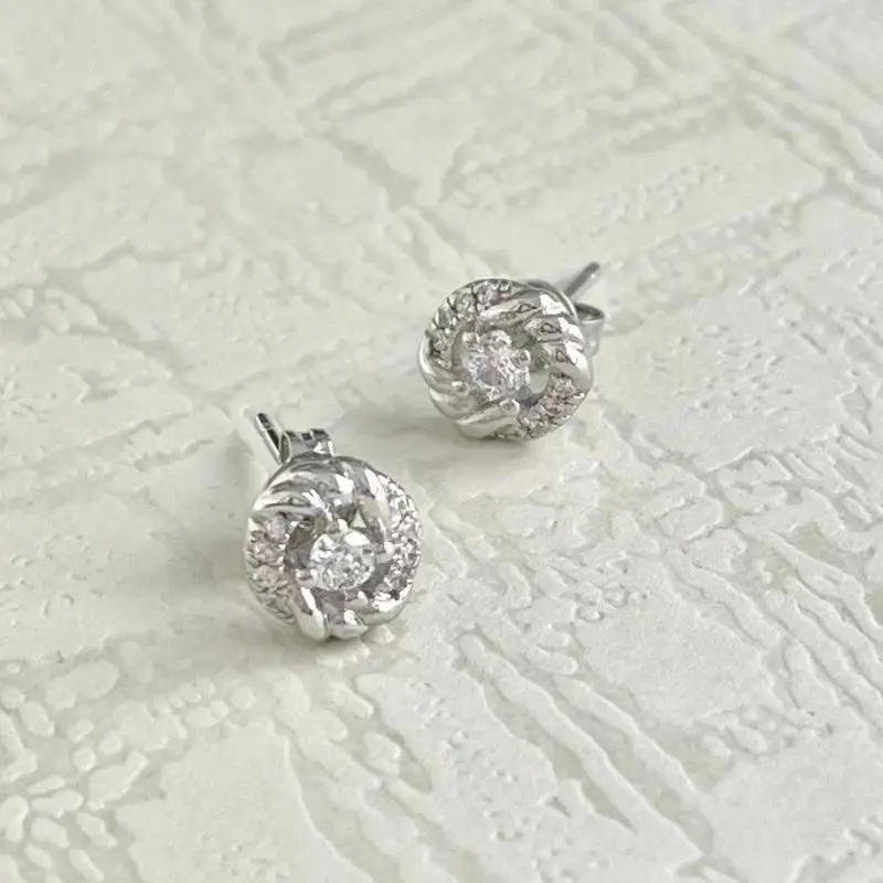 

925 sterling David Yurman Classic Lady Earrings 8MM Pop Fashion Label 2023 Gold-Plated Silver Buckle Birthday Gift
