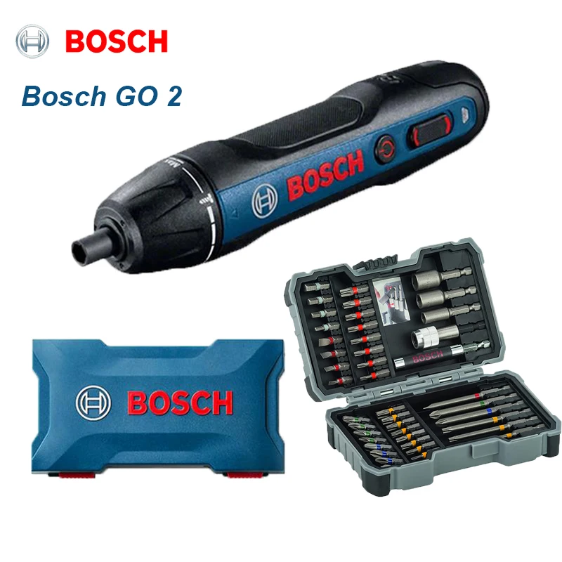 

Bosch GO 2 Cordless Electric Screwdriver Set 3.6v Rechargeable Automatic Wireless Screwdriver Driller Hand Drill Power Tool