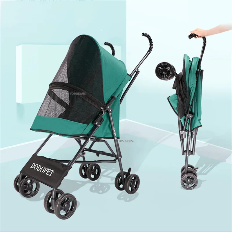 

Foldable Pet Stroller For Small&Medium Dogs And Cats Transport Trolley Puppy Pushchair Teddy Chihuahua Outdoor Supplies