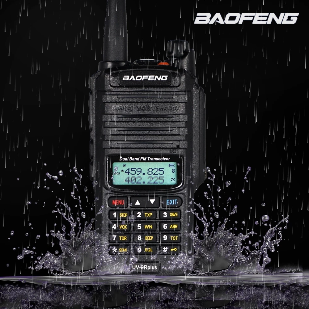 

Waterproof Baofeng Ham Radio High Power 10W Walkie Talkie UV9R Plus Long Range CB Radio Station Dual Band UHF/VHF Transceiver