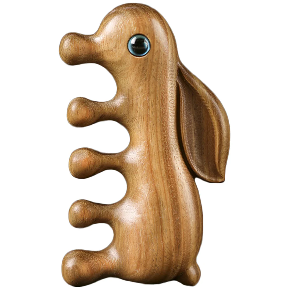 

Wooden Comb Scalp Brush Wood Tool Hairsandalwood Body Head Comb， Showermuscle Handheld Cellulite Anti Care Scraping Sha Gua