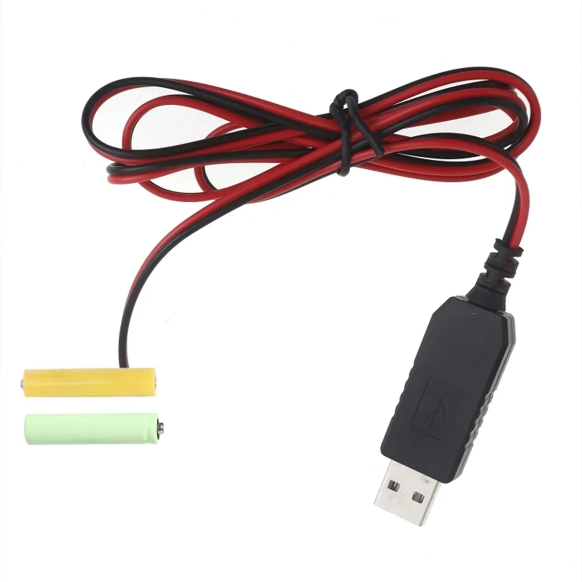 Фото LELE USB от 5 В до 3 В LR03 AAA кабель-пустышка для устранения батареи для дистанционного управления радио светодиодная лампа 1 м №1