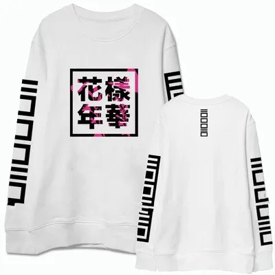 

Kpop Bangtan Boys Sweater In the Mood for Love print youth long-sleeved round neck sweater lazy style Korean