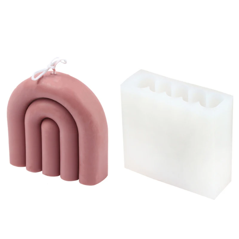 

DIY Wax Candle Silicone Molds Soy Wax Candle Mold For Crafts Aromatherapy Plaster 3D Resin Mold Handmade Candle Holder Soap Form