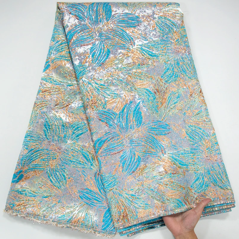 Африканская Жаккардовая Кружевная Ткань Sjd 2024