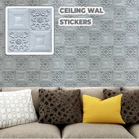 35 35cm 3d wall stickers self adhesive wallpaper diy 3d impact resistant wall sticker decor for living wall kids room
