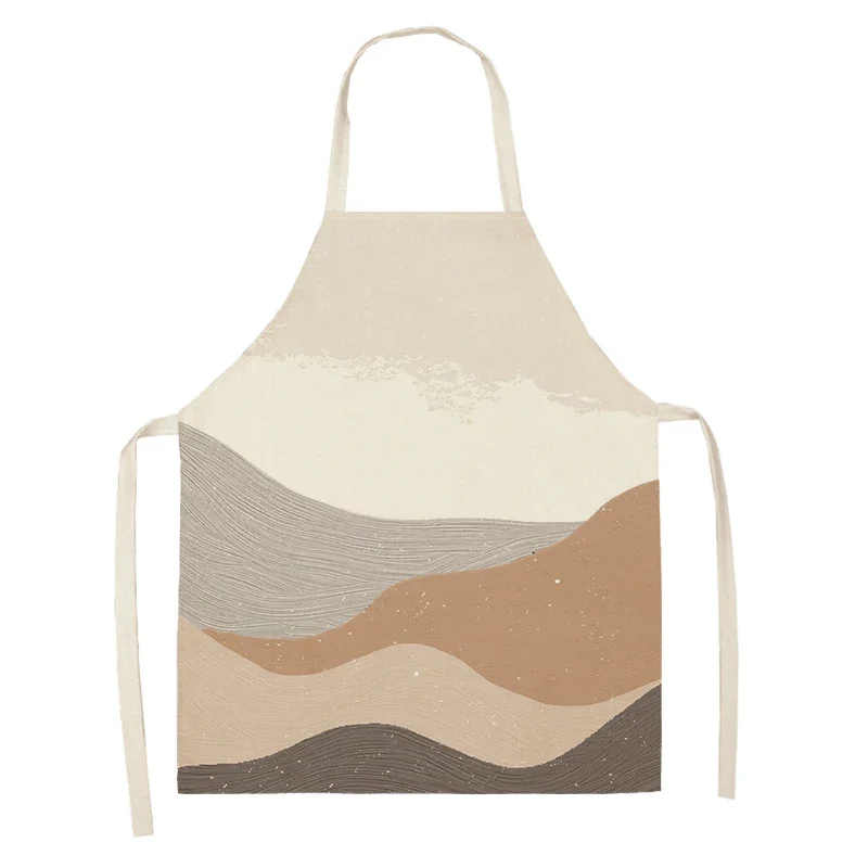 Льняной фартук для кухни S-38X47cmL-55X68CM XL-66X81CM-70X100CM