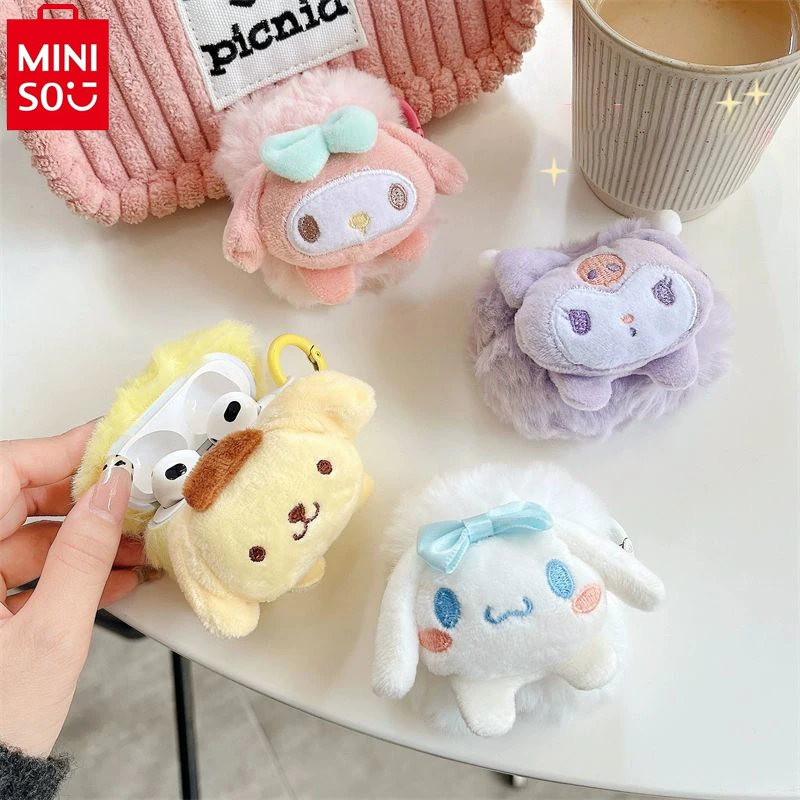 MINISO Sanrio аниме Осень-зима Airpods плюшевые наушники Женская милая плюшевая