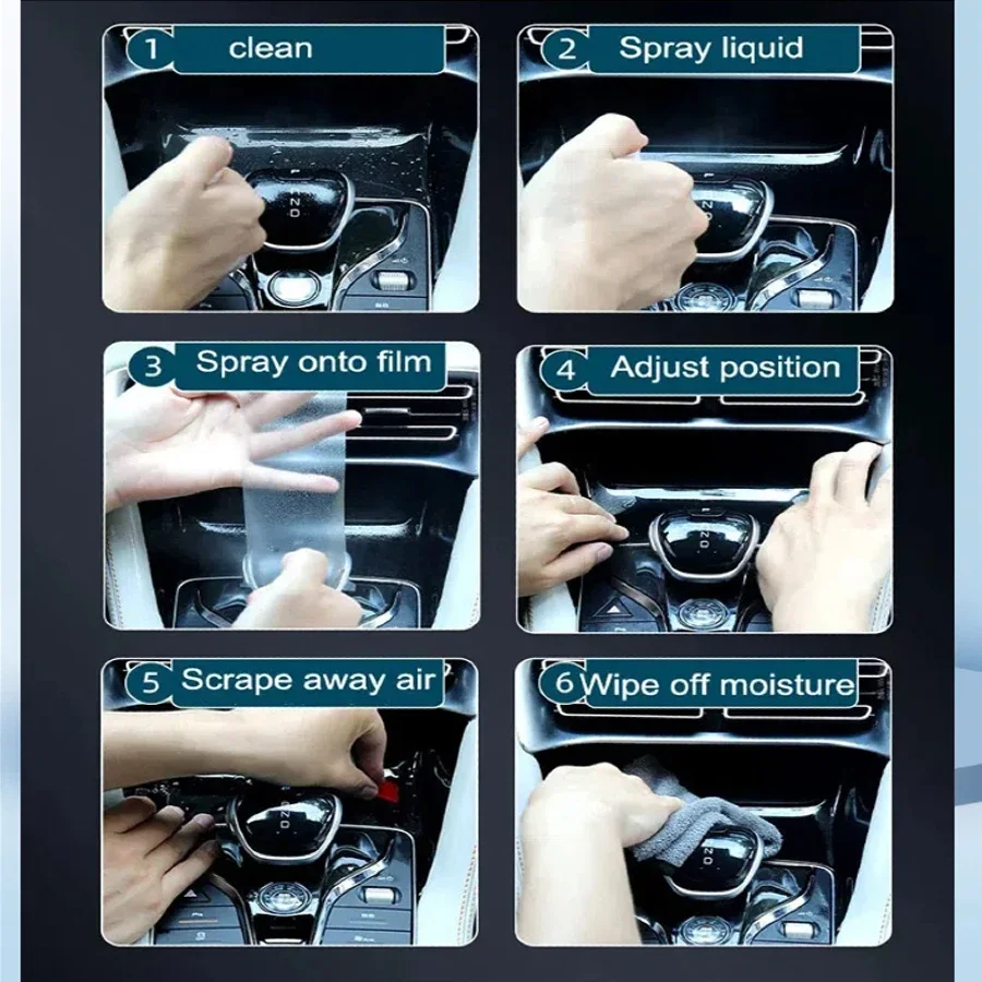 Фото Защитная прозрачная пленка из ТПУ для салона автомобиля BMW 5 серии (i5, 520i, 530, 540) G60 2024-2025 – аксессуары для центральной консоли №5